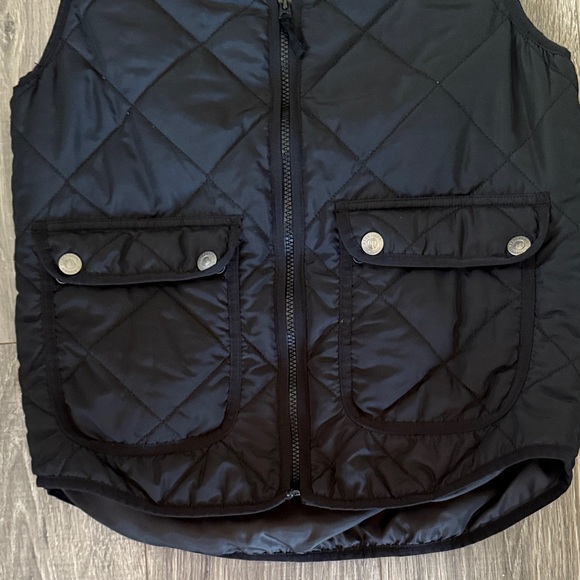 Women’s Aeropostale Black Quilted Vest Size Medium - Picture 3 of 7